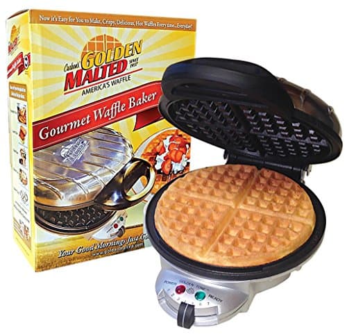 Carbon’s Golden Malted Gourmet Waffle Maker