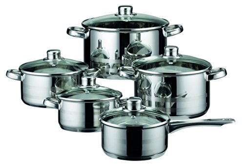 ELO Skyline Stainless Steel Kitchen Induction Cookware Pots and Pans Set