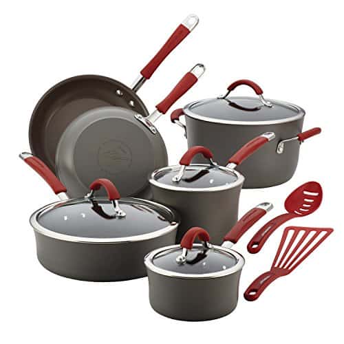 Rachael Ray Cucina Hard Anodized Nonstick Cookware Pots and Pans Set